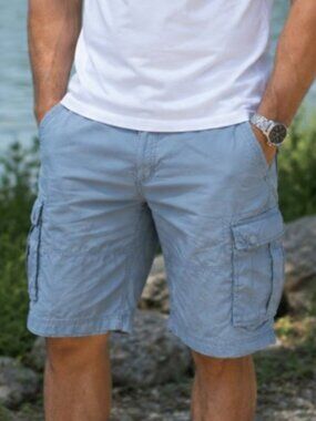 Size 42 Men's Blue Cargo Shorts Op Ocean Pacific Casual Summer